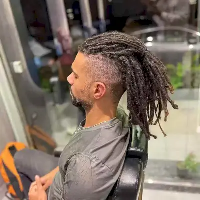 Undercut with Long Freeform Dreads for Gentlemen
