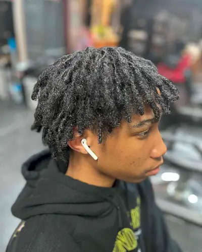 Textured Freeform Dreads for Young Men
