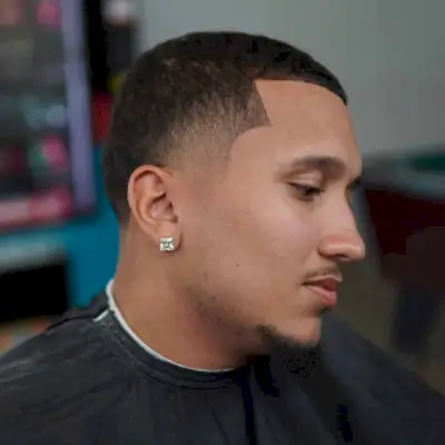 Buzz cut and bald taper fade