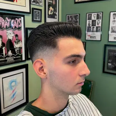 Flat top with a taper fade