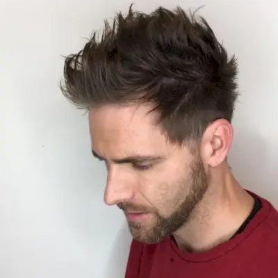 masculine texture with Taper Fade