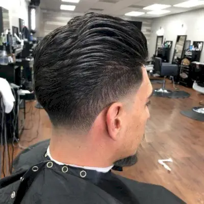 Blowout Taper Fade for Long Hair