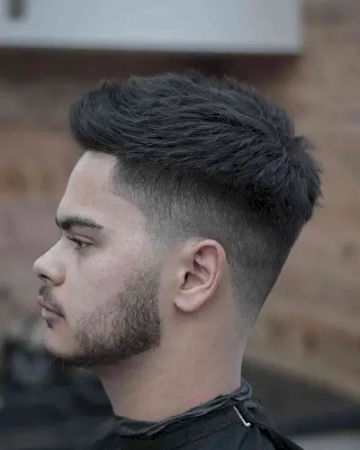 Faded Beard with a Taper Faded Cut for Guys