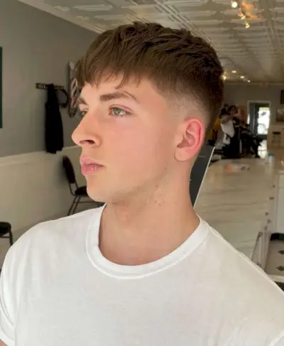 The french crop drop fade