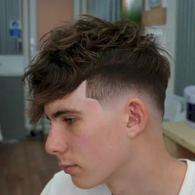 Drop fade with fringe