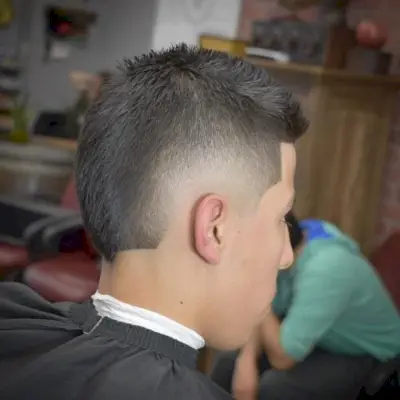 Faux Hawk drop fade