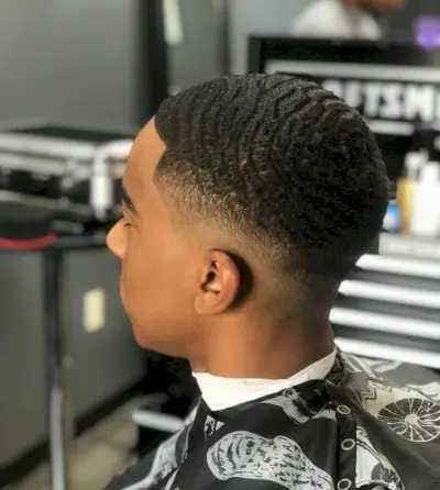Wavy Drop Fade Look