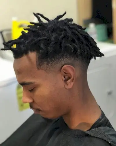 Drop fade and Dreads