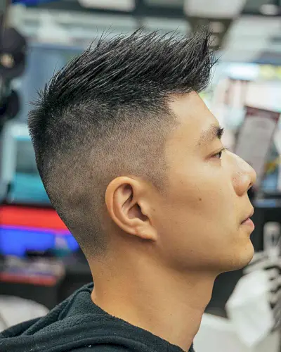 High-Faded Spiky Faux Hawk for Guys