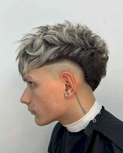 Skin Fade on Faux Hawk for Guys