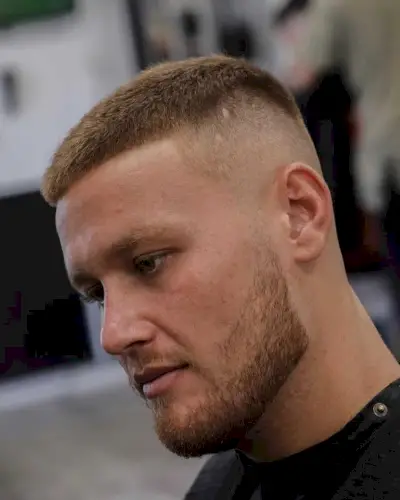 The Long Buzz Cut with Skin Fade Haircut