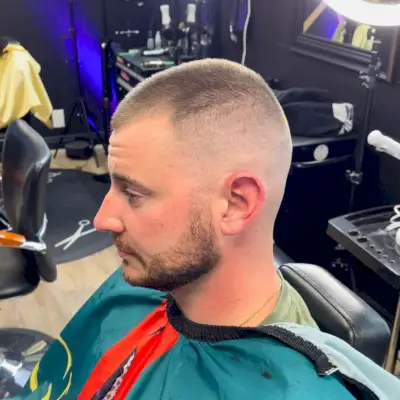 Short Crew Cut for Receding Hairline or Thin Hair