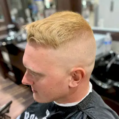 Military undercut hairstyle