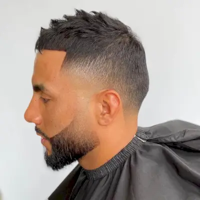 Short Beard Fade Cut