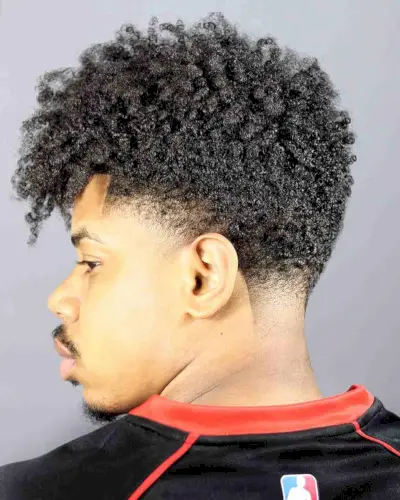 Fresh Curly Kinks with a Low Taper