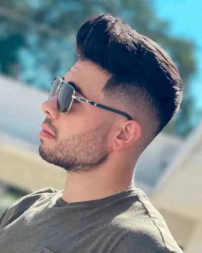 Simple low bald taper fade and crew cut for men