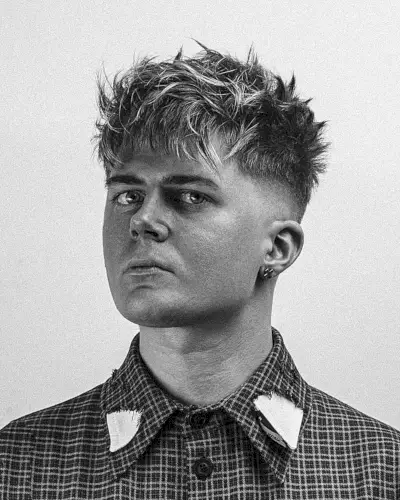 Textured Messy Fringe and Top for Guys