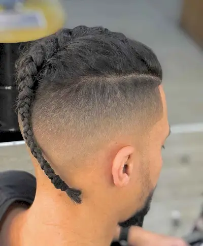 French braid hairstyle for guys