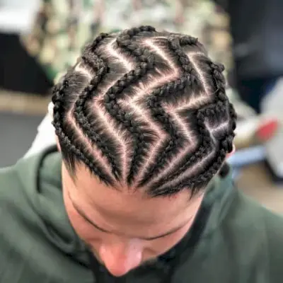 Impressive Zig-Zag Braids