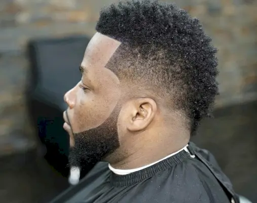 Mohawk Temp Fade with Line-Up