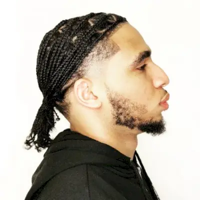 Temp Fade with Braids