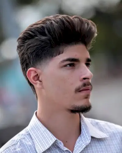Low temp Fade on Medium-Length Hair