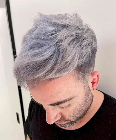 Silver Hipster Hair Color