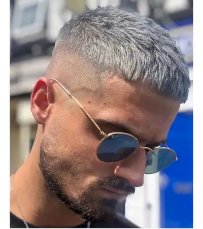 Attractive Caesar Cut Fade