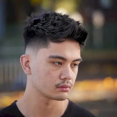 Thick hair mens short hair