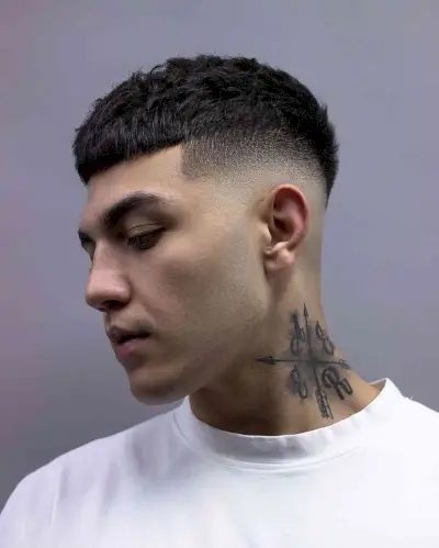 Very Short Voluminous French Crop for Men