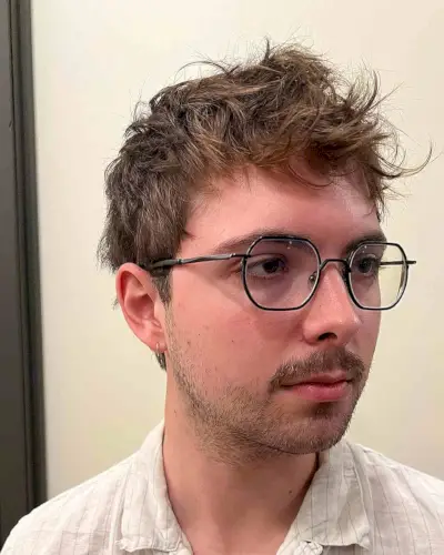 Lived-In Messy Short Hair for Men