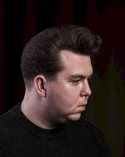 Classic Pompadour for Short Thick Hair