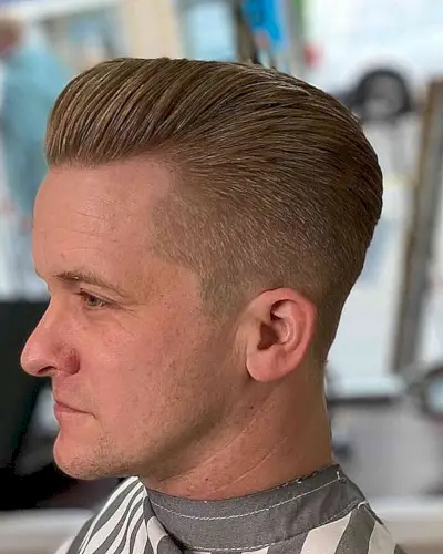 Slicked Back Pomp for Men with Fine Hair