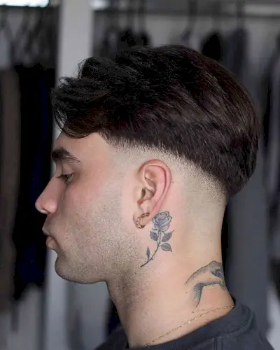 Thick Top with a Bald Fade for Men