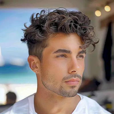 casual curls for men