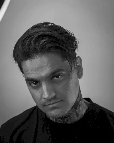 Swept Back Thick Hair for Men with medium-length hair