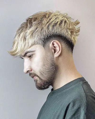 Sharp Fade and Beard Fade for Men with Thick Hair