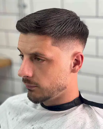 Popular Short Comb Over Gentlemen Haircut