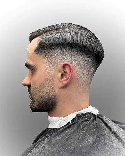 Side Parted for a Gentlemen Haircut