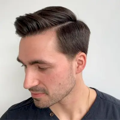 Professional Combover for Medium-Length Hair