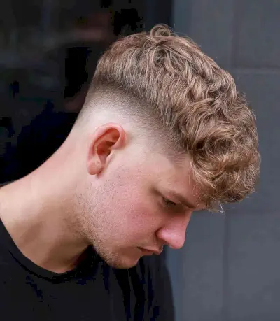 Dirty Blonde Mid Fade for Men