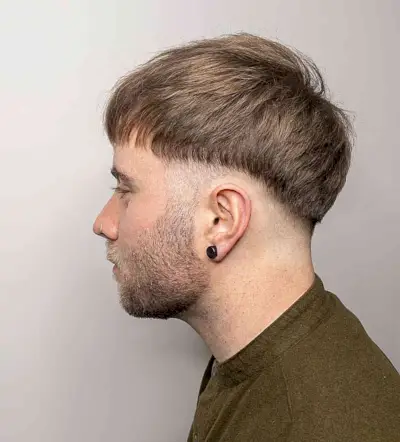 Disconnected Bowl Edgar Haircut for Guys