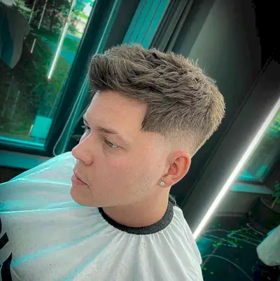 Textured Hair with Taper Fades