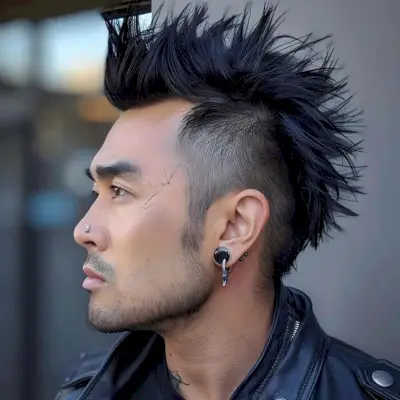 medium length faux hawk for men