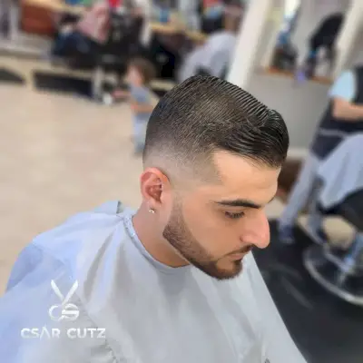 Mens sleek ivy league with an undercut
