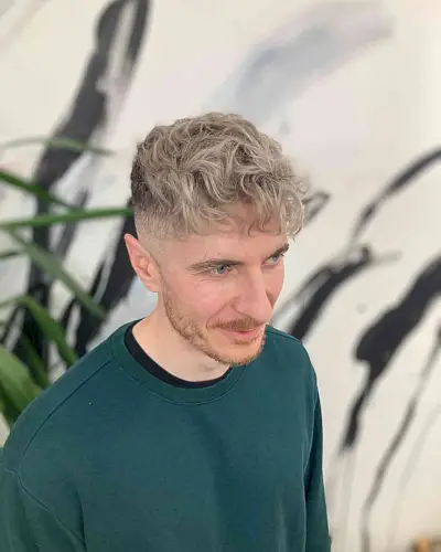 Blonde French Cut with Wavy Voluminous Top on Boys