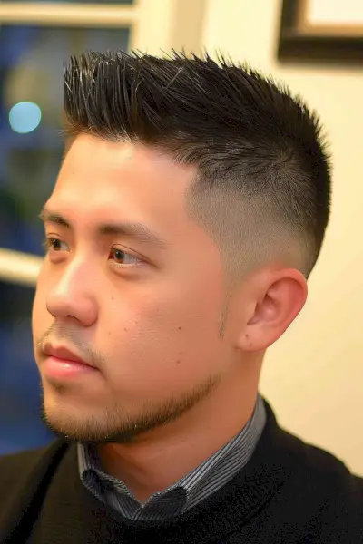 clean crew cut for men