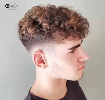 Bold Curly Crew Cut
