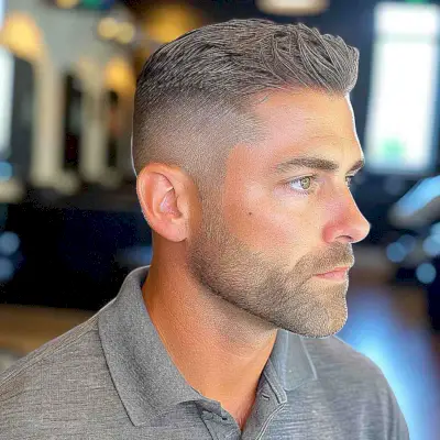 The Modern Crew Cut with a High Fade for Guys