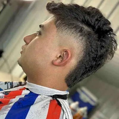 Modern Mohawk Fade for Young Men
